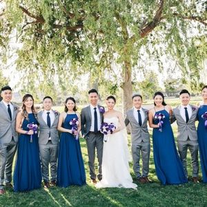 Lulu's Dresses - Navy Blue Maxi Bridesmaid Dress Lulu's Dresses - Navy Blue Maxi Bridesmaid Dress